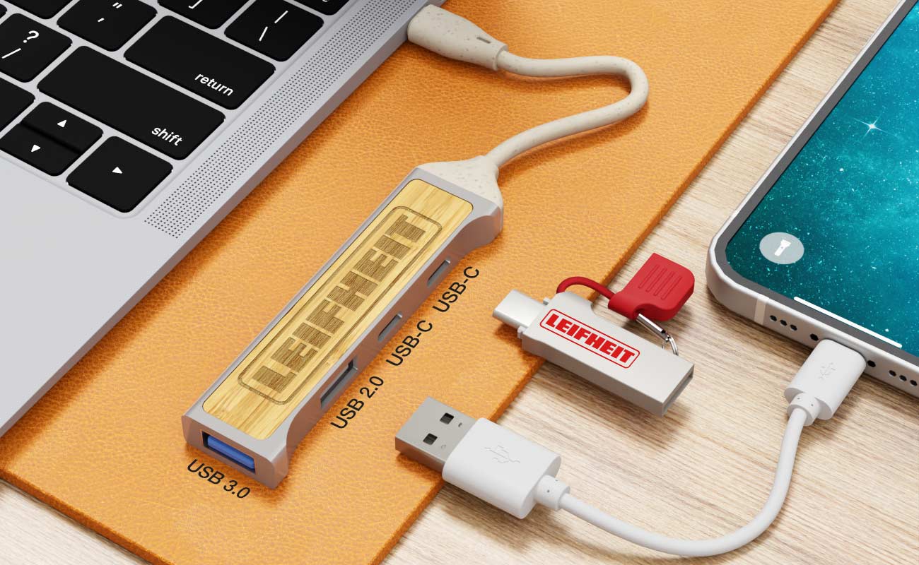 Expand Bamboo USB Hub